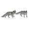 Silver Fox Salt and Pepper Cellars, London, 1970s, Set of 2, Image 1