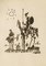 Pablo Picasso, Don Quichotte et Sancho Panza, 1955, Lithograph 1