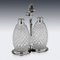 American Silver and Cut Glass Tantalus from Tiffany & Co, 1920, Set of 3 2