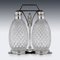 American Silver and Cut Glass Tantalus from Tiffany & Co, 1920, Set of 3 3