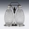 American Silver and Cut Glass Tantalus from Tiffany & Co, 1920, Set of 3 6