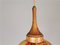 Mid-Century Portuguese Hanging Globe Lamp in Amber Spatter Glass, 1960s 11