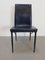 Italian Dining Chairs in Black Leather by Giancarlo Vegni & Gualtierotti Fasem, 1980s, Set of 4 13