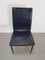 Italian Dining Chairs in Black Leather by Giancarlo Vegni & Gualtierotti Fasem, 1980s, Set of 4 12