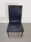 Italian Dining Chairs in Black Leather by Giancarlo Vegni & Gualtierotti Fasem, 1980s, Set of 4, Image 12