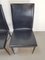 Italian Dining Chairs in Black Leather by Giancarlo Vegni & Gualtierotti Fasem, 1980s, Set of 4, Image 7