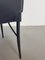 Italian Dining Chairs in Black Leather by Giancarlo Vegni & Gualtierotti Fasem, 1980s, Set of 4, Image 8