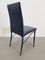 Italian Dining Chairs in Black Leather by Giancarlo Vegni & Gualtierotti Fasem, 1980s, Set of 4, Image 16