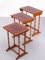 English Cherrywood Nesting Tables from Heldense, 1978, Set of 3 9