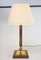 Large Teak and Brass Table Lamp from Temde, 1960s, Image 1