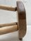 Brutalistischer Vintage Hocker aus Holz 15