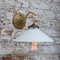 French White Opaline Glass and Brass Sconce, Image 5