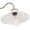 French White Opaline Glass and Brass Sconce 3