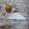 French White Opaline Glass and Brass Sconce, Image 7