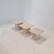 Italian Travertine Coffee or Side Tables, 1980s, Set of 3 4