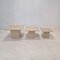 Italian Travertine Coffee or Side Tables, 1980s, Set of 3 3