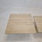 Italian Travertine Coffee or Side Tables, 1980s, Set of 3 10