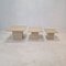 Italian Travertine Coffee or Side Tables, 1980s, Set of 3, Image 2