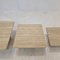 Italian Travertine Coffee or Side Tables, 1980s, Set of 3 11