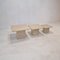 Italian Travertine Coffee or Side Tables, 1980s, Set of 3 7