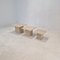 Italian Travertine Coffee or Side Tables, 1980s, Set of 3 6