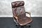 German Desk Chair in Leather, 1960s, Image 5