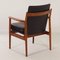 Danish Black Leather Armchair 431 by Arne Vodder for Sibast, 1960s 4