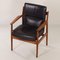 Danish Black Leather Armchair 431 by Arne Vodder for Sibast, 1960s 3