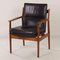 Danish Black Leather Armchair 431 by Arne Vodder for Sibast, 1960s, Image 2