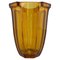 Art Deco Amber Glass Vase by Rudolf Schrotter, 1930s 1