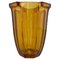 Art Deco Amber Glass Vase by Rudolf Schrotter, 1930s, Image 1