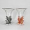 Art Deco Dove Birds Glass Vases by Josef Feigl, 1930s, Set of 2, Image 2