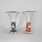 Art Deco Dove Birds Glass Vases by Josef Feigl, 1930s, Set of 2 4