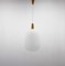 Wood and Glass Pendant Light attributed to Uluv, Czechoslovakia, 1960s 2