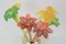 Glass Flowers from Novy Bor Glassworks, 1950s, Set of 7 3