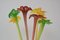 Glass Flowers from Novy Bor Glassworks, 1950s, Set of 7, Image 5
