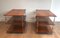 Small Consoles on 3-Level Mahogany and Brass from Maison Jansen, 1940s, Set of 2, Image 4