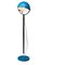 Turquoise Floor Lamp with Acrylic Glass Stem Cosack Leuchten, 1965, Image 1