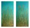 Carolyn Miller, Golden Grasses, Mixed Media Canvas Diptych, 2000s, Set of 2 13