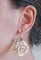 Ohrringe aus Roségold und Silber mit Koralle, Rubinen, Diamanten, 2 5