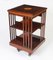Antique Edwardian Revolving Bookcase in Flame Mahogany, 1900s 12