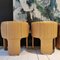 Padded Chairs in Beige Leather Mod. Dinette by Luigi Massoni for Poltrona Frau, 1970s, Set of 4 13