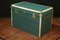 Vintage Green Mail Trunk, Image 1