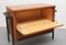 Kleiner Teak & Metall Barschrank, 1960er 5