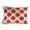 Housse de Coussin Lombaire Ikat Tribal Velours Soie Rouge Ikat 1