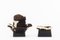Armchair and Footstool in Cowhide, 1970, Set of 2, Image 2