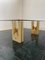 Constructivist Architectural Table in Travertine Marble and Oak, 1960s 9