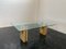 Constructivist Architectural Table in Travertine Marble and Oak, 1960s 5