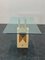 Constructivist Architectural Table in Travertine Marble and Oak, 1960s, Image 2