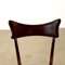 Vintage Italian Chairs in Beech and Velvet, 1950s, Set of 6 3